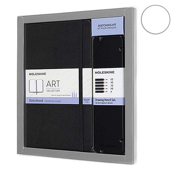 Подарунковий набір Moleskine Art (блокнот середній + 5 олівців) 8058341717585