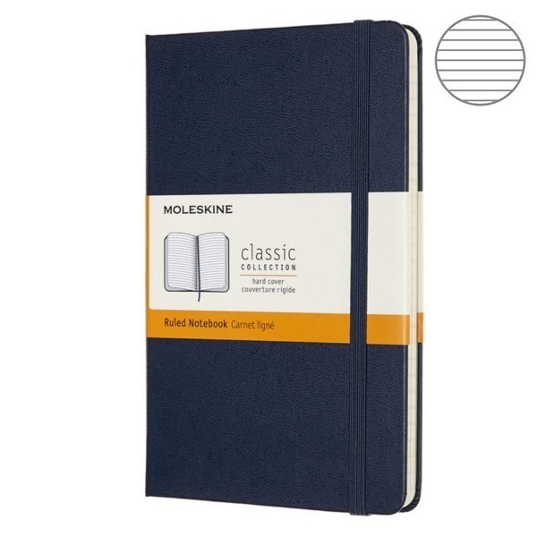 Блокнот Moleskine Classic медіум синій 8058647626666