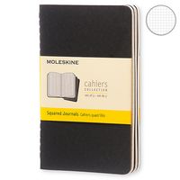 3 блокноти Moleskine Cahier маленьких чорних QP312