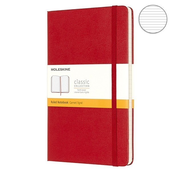 Блокнот Moleskine Classic середній червоний 9788862930048