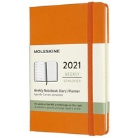 Тижневик Moleskine 2021 кишеньковий помаранчевий DHN112WN2Y21