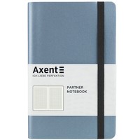 Фото Книга записна Axent Partner Soft A5 125x195 мм 96 листів сріблясто-синя