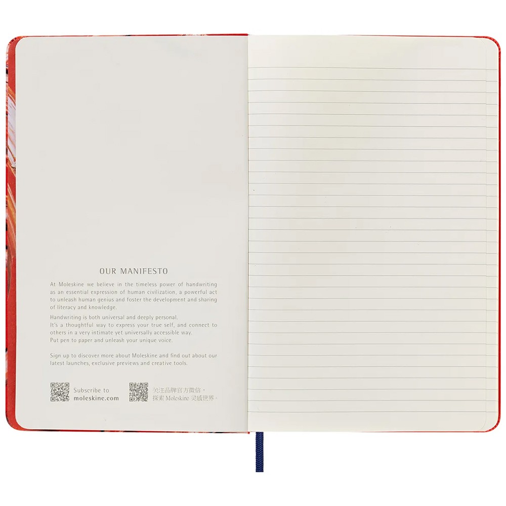 Записник Moleskine Year of the Tiger середній лінія червоний канва 8056420858532