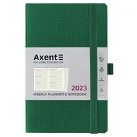 Тижневик Axent 2023 Partner Soft Fabric темно-зелений 125х195 8514-23-23-A