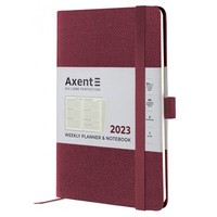 Тижневик Axent 2023 Partner Soft Fabric бордо 125х195 8514-23-05-A