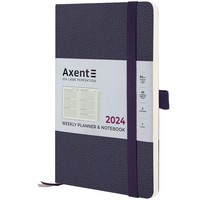 Тижневик Axent 2024 Partner Soft Skin 125х195 мм синій 8509-24-02-A