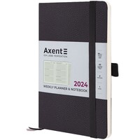 Тижневик Axent 2024 Partner Soft Skin 125х195 мм чорний 8509-24-01-A