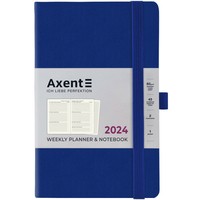 Тижневик Axent 2024 Partner Soft Diamond 125x195 мм синій 8518-24-02-A