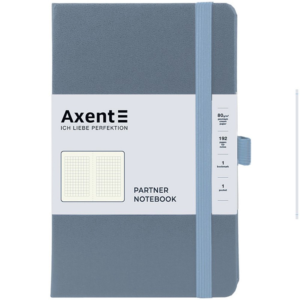 Книга записна Axent Partner 125х195 мм сіра 8201-62-A