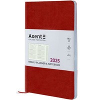Фото Щотижневик Axent 2025 Partner City Soft 125x195 мм бордовий 8521-25-04-A