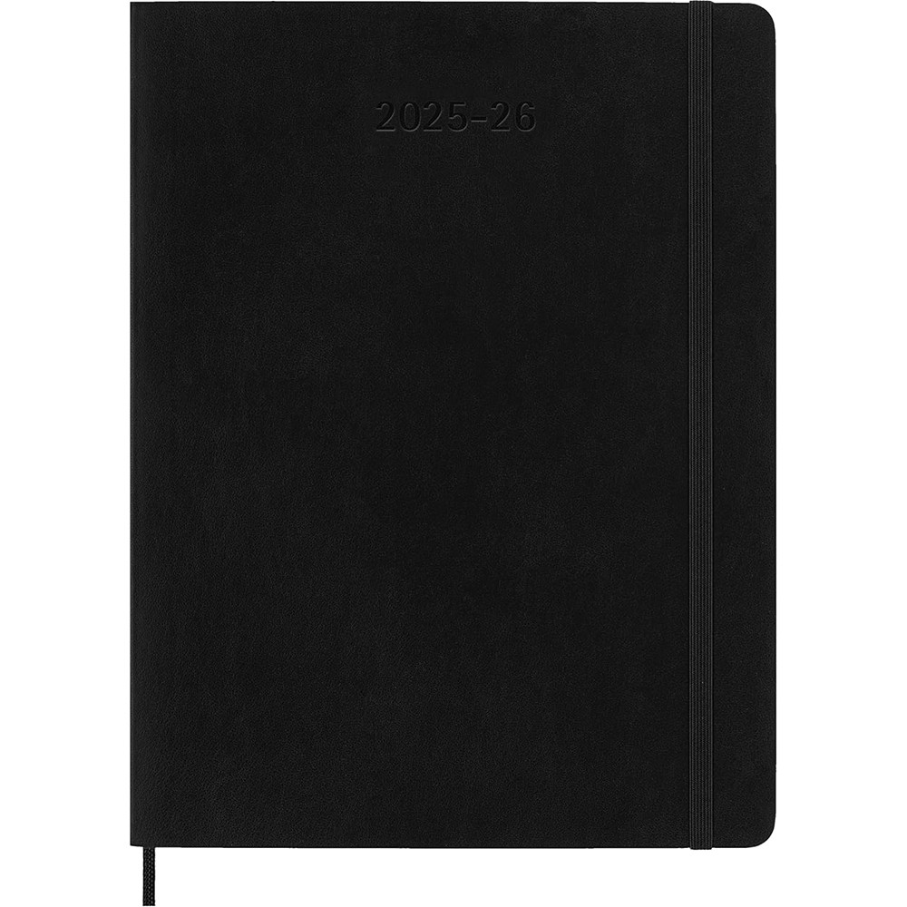 Щотижневик Moleskine 2025-2026 великий чорний 8056999275495