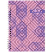 Фото Блокнот на спiралi Axent 8032-36-A, A5, 96 аркушів, клітинка, тверда обкладинка