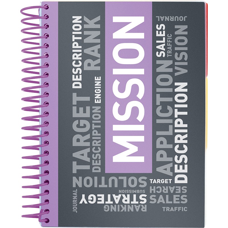 Блокнот з розділювачами Axent 8405-07-A, А5, 120 аркушів, клітинка, фіолетовий