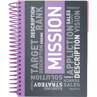 Фото Блокнот з розділювачами Axent 8405-07-A, А5, 120 аркушів, клітинка, фіолетовий