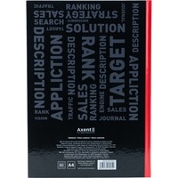 Фото Книга записна Axent Colors 8421-08-A, А4, 80 аркушів, клітинка, червона