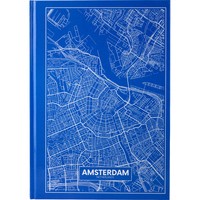 Фото Книга записна Axent Maps Amsterdam 8422-507-A, A4, 210x295 мм, 96 аркушів, клітинка, тверда обкладинка, блакитна