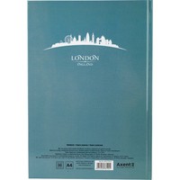 Фото Книга записна Axent Maps London 8422-516-A, A4, 210x295 мм, 96 аркушів, клітинка, тверда обкладинка, бірюзова