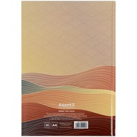 Книга записна Axent Waves 8422-563-A, А4, 96 аркушів, клітинка, бронзова