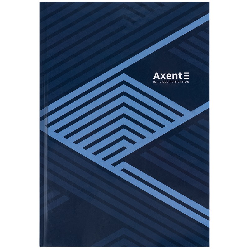 Книга записна Axent Lines 8422-581-A, А4, 96 аркушів, клітинка, синя