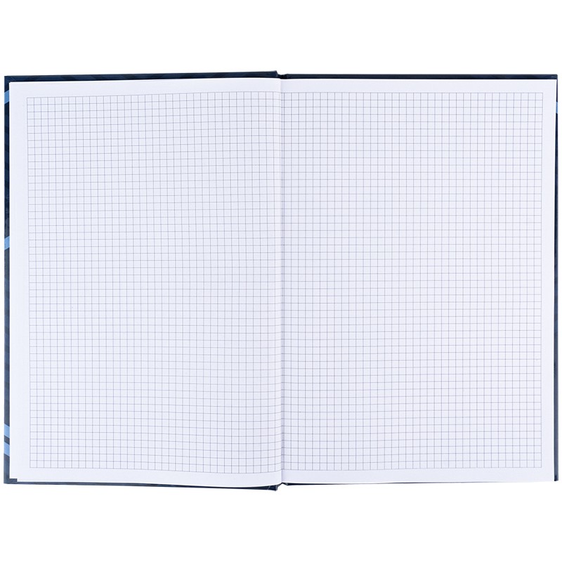 Книга записна Axent Lines 8422-581-A, А4, 96 аркушів, клітинка, синя