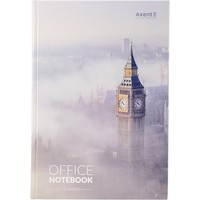 Фото Книга записна Axent City London 8423-23-A, A4, 210x295 мм, 192 аркуша, клітинка, тверда обкладинка
