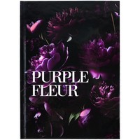 Фото Книга записна Axent Purple fleur 8459-2-A, А5, 96 аркушів, клітинка, тверда обкладинка