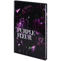 Фото Книга записна Axent Purple fleur 8459-2-A, А5, 96 аркушів, клітинка, тверда обкладинка