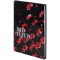 Фото Книга записна Axent Red fleur 8459-3-A, А5, 96 аркушів, клітинка, тверда обкладинка