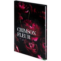 Фото Книга записна Axent Crimson fleur 8459-4-A, А5, 96 аркушів, клітинка, тверда обкладинка