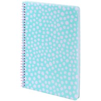 Фото Блокнот на спiралi Axent 8462-2-A, А5, 80 аркушів, клітинка, пластикова обкладинка, блакитний