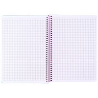 Фото Блокнот на спiралi Axent 8462-2-A, А5, 80 аркушів, клітинка, пластикова обкладинка, блакитний