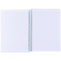 Фото Блокнот на спiралi Axent 8462-3-A, А5, 80 аркушів, клітинка, пластикова обкладинка, персиковий