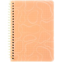 Фото Блокнот на спiралi Axent 8463-1-A, B6, 80 аркушів, клітинка, пластикова обкладинка, фіолетовий