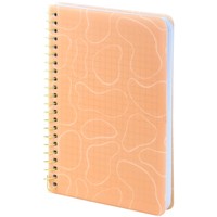 Фото Блокнот на спiралi Axent 8463-1-A, B6, 80 аркушів, клітинка, пластикова обкладинка, фіолетовий