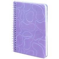 Фото Блокнот на спiралi Axent 8463-2-A, B6, 80 аркушів, клітинка, пластикова обкладинка, рожевий