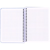 Фото Блокнот на спiралi Axent 8463-2-A, B6, 80 аркушів, клітинка, пластикова обкладинка, рожевий