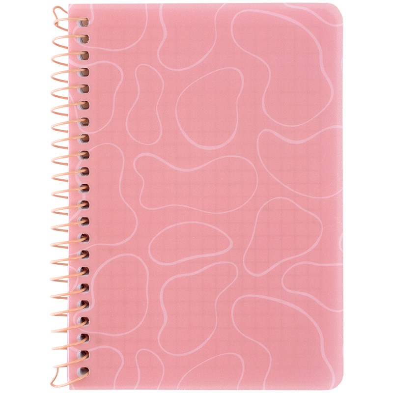 Блокнот на спiралi Axent 8463-3-A, B6, 80 аркушів, клітинка, пластикова обкладинка, поморанчевий