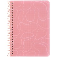 Фото Блокнот на спiралi Axent 8463-3-A, B6, 80 аркушів, клітинка, пластикова обкладинка, поморанчевий