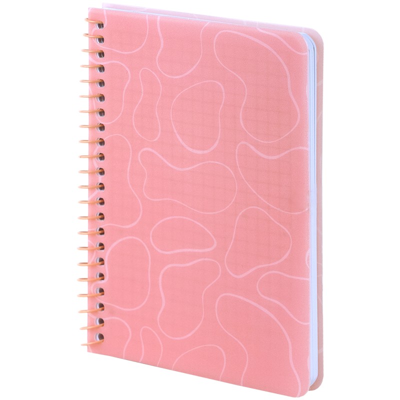 Блокнот на спiралi Axent 8463-3-A, B6, 80 аркушів, клітинка, пластикова обкладинка, поморанчевий