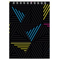 Фото Блокнот на спiралi Axent D8011-04, А6, 48 аркушів, клітинка, неон