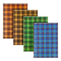 Фото Блокнот на спіралі Axent Delta D8012-01, A5, 145x210 мм, 48 аркушів, клітинка, гнучка обкладинка, асорті