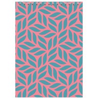 Фото Блокнот на спiралi Axent D8012-05, А5, 48 аркушів, клітинка, рожевий