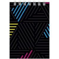 Фото Блокнот на спiралi Axent D8014-04, А7, 48 аркушів, клітинка, неон