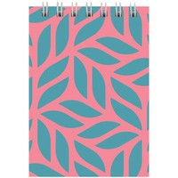 Фото Блокнот на спiралi Axent D8014-05, А7, 48 аркушів, клітинка, рожевий