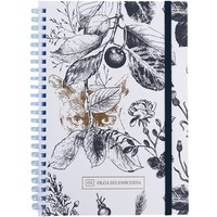 Фото Блокнот на спiралi Axent Olga Selyshcheva, Gold Cat 8471-1-A-OS, A5, 80 аркушів, клітинка, тверда обкладинка