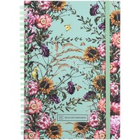 Фото Блокнот на спiралi Axent Olga Selyshcheva, Aqua field 8471-8-A-OS, A5, 80 аркушів, клітинка, тверда обкладинка