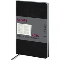 Фото Щотижневик 2026 Axent Partner City Soft 8521-26-01-A, 125x195 мм, чорний