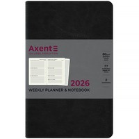 Фото Щотижневик 2026 Axent Partner City Soft 8521-26-01-A, 125x195 мм, чорний