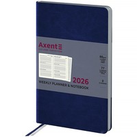 Фото Щотижневик 2026 Axent Partner City Soft 8521-26-02-A, 125x195 мм, синій