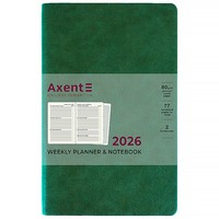 Фото Щотижневик 2026 Axent Partner Muse 8527-26-2-A, 125x195 мм, зелений